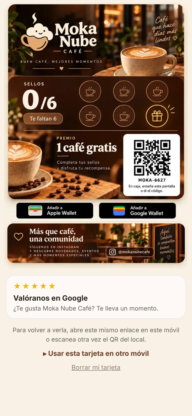 Su tarjeta